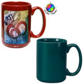 15 Oz. El Grande Mug - 4 Color Process (Green)